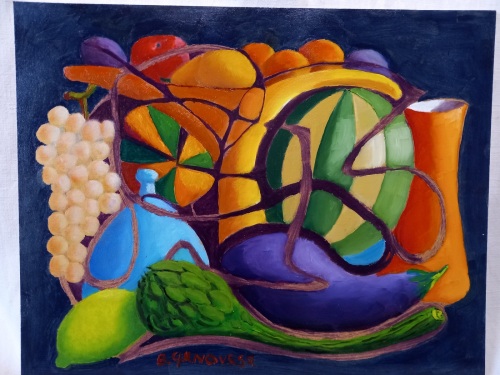 natura-silente con carciofo-olio-su-masonite-cm.39x62